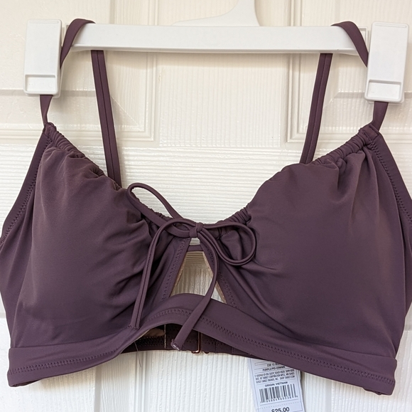 NWT Shade & Shore Mauve Bikini Swimtop - Picture 3 of 7